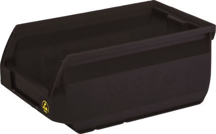 Ящик Sanremo 170х105х75 PP, черный антистатичный