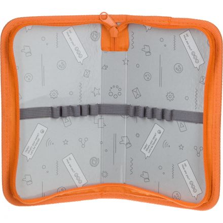 Пенал Комус Класс Динозаврики, 1 секц., 190x110x20мм, ткань, 1554536