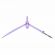 Циркуль BRAUBERG GEOMETRY, 120 мм, пастельно-фиолетовый цвет, защитный колпачок, пластиковый пенал, 210698