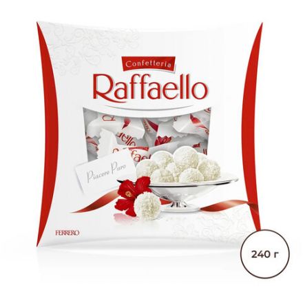 Конфеты RAFFAELLO с цельным миндальным орехом в кокосовой стружке, 240 г, 9020000000995 Конфеты RAFFAELLO с цельным миндальным орехом в кокосовой стружке, 240 г, 9020000000995