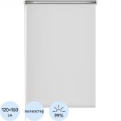 Рулонная штора Комус Мебель blackout silver 537837 V1, 120х160, белый