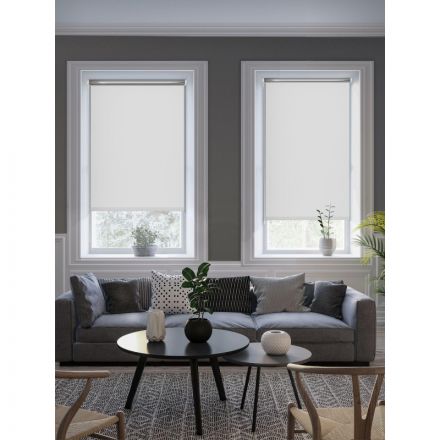 Рулонная штора Комус Мебель blackout silver 537837 V1, 120х160, белый