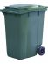 Мусорный контейнер 360л.  зелёный