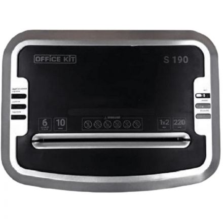 Шредер (уничтожитель) Office Kit S190 1x2, P-7ур.секр., 5лист, 20л