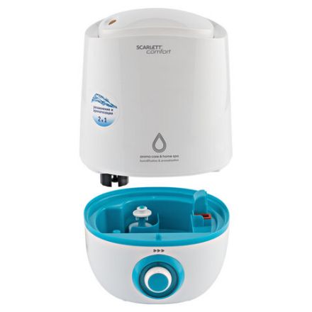 Увлажнитель воздуха SCARLETT SC-AH986M16, объем бака 2,3 л, 23 Вт, арома-контейнер, белый Увлажнитель воздуха SCARLETT SC-AH986M16, объем бака 2,3 л, 23 Вт, арома-контейнер, белый