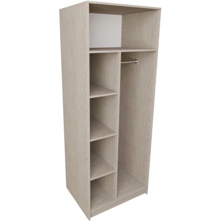 Шкаф SV_двухсекционный для одежды (770х580х2000) ЛДСП 16мм Дуб Атланта