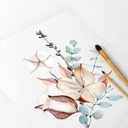 Бумага для акварели БОЛЬШАЯ А3, 20 л., 200 г/м2, 297х420 мм, BRAUBERG, "Берег", 111067