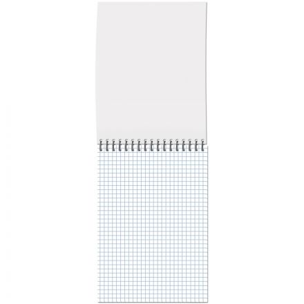 Блокнот А5 60л Attache Nature White flowers клет,65г,100%,греб,карт,ВД-лак