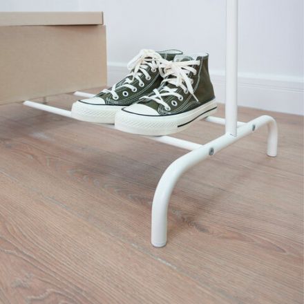 Вешалка для плечиков "Радуга-1", 1500х820х390 мм, металл, белая, ВНП 298 Б