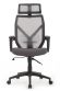 Кресло OLIVER W-203AC Чёрный пластик/Серая сетка 64-64-115*123