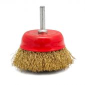 Корщетка VIRA для дрели 65мм чашка с хвост. 6мм, витая проволока (572052)