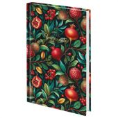 Ежедневник датированный 2026 145х215 мм, А5, STAFF, ламинированная обложка, "Гранаты", 117312