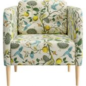 Кресло SAL_0MX_КОРСИ ткань Велюр Флористика лимон