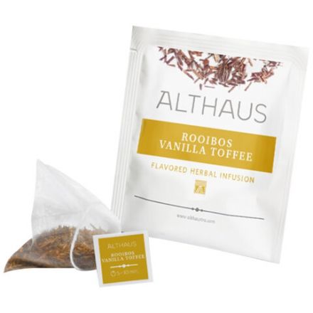 Чай ALTHAUS "Rooibos Vanilla Toffee" фруктовый, 15 пирамидок по 2,75 г, ГЕРМАНИЯ, TALTHL-P00008
