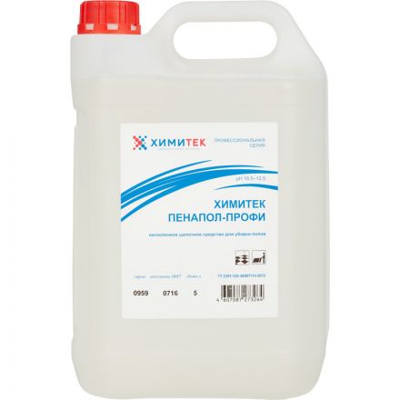 Профхим д/руч.мытья пола щел д/керам-гранита ХИМИТЕК/ПЕНАПОЛ-ПРОФИ,5л Профхим д/руч.мытья пола щел д/керам-гранита ХИМИТЕК/ПЕНАПОЛ-ПРОФИ,5л