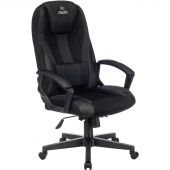 Кресло игровое Zombie Viking 9 черный/серый искусст.кожа/ткань 1583706