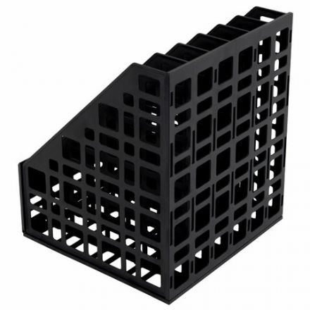 Лоток вертикальный для бумаг BRAUBERG "ULTRA", 240 мм, 6 отделений, сетчатый, сборный, черный, 238251