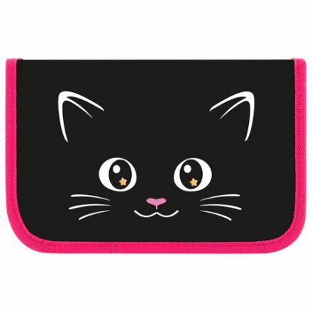 Пенал ПИФАГОР, 1 отделение, ламинированный картон, 19х11 см, "Dark kitten", 273467 Пенал ПИФАГОР, 1 отделение, ламинированный картон, 19х11 см, "Dark kitten", 273467