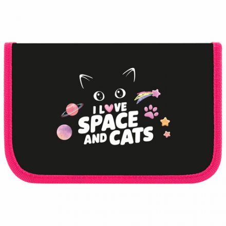 Пенал ПИФАГОР, 1 отделение, ламинированный картон, 19х11 см, "Dark kitten", 273467 Пенал ПИФАГОР, 1 отделение, ламинированный картон, 19х11 см, "Dark kitten", 273467