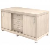 Тумба-купе Easy Director с замком (дуб светлый, 1200x540x640 мм)