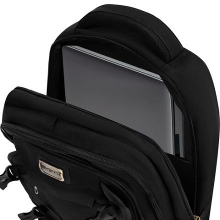 Рюкзак HEIKKI DESERTED (ХЕЙКИ) универсальный, 3 отделения, эргономичный, багажная лента, черный, 47х33х17 см, 273878