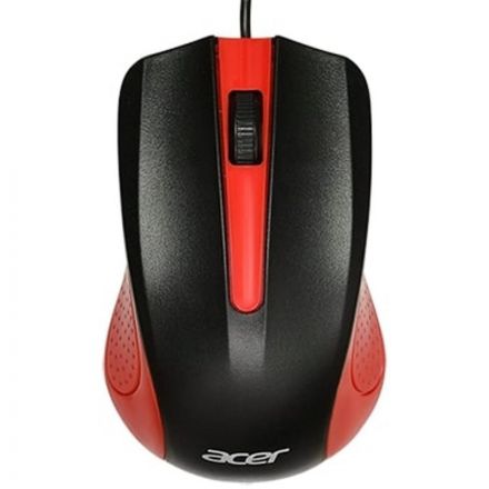 Мышь компьютерная Acer OMW012, черный/красный