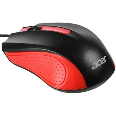 Мышь компьютерная Acer OMW012, черный/красный