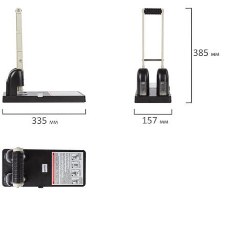 Дырокол металлический МОЩНЫЙ BRAUBERG "Heavy duty", до 150 л., черный, 226870 Дырокол металлический МОЩНЫЙ BRAUBERG "Heavy duty", до 150 л., черный, 226870