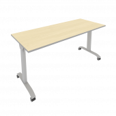 Mobile System Стол складной мобильный СМ-6 Клён кромка металлик/Тёмно-серый металл 1600*650*757 Mobile System Стол складной мобильный СМ-6 Клён кромка металлик/Тёмно-серый металл 1600*650*757