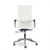 Кресло СН-300 Кайман В soft хром Ср S-0402 (белый)