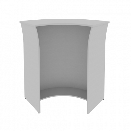 Riva Стойка угловая (радиусный элемент-ХДФ) А.РС-5 ХДФ Серый 950*950*1150 Riva Стойка угловая (радиусный элемент-ХДФ) А.РС-5 ХДФ Серый 950*950*1150