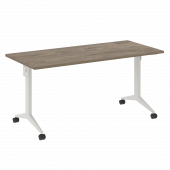 X-Pull Стол складной мобильный X.M-4.7 Тиквуд тёмный/Белый металл 1580*720*753 X-Pull Стол складной мобильный X.M-4.7 Тиквуд тёмный/Белый металл 1580*720*753