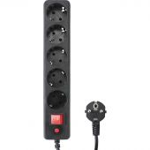Сетевой фильтр Гарнизон EHLB-3 5р/5м, 10А, ур.защиты 4, черный