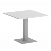 Home Office Стол квадратный VR.SP-5-90.2 Белый/Серый металл 900*900*750 Home Office Стол квадратный VR.SP-5-90.2 Белый/Серый металл 900*900*750