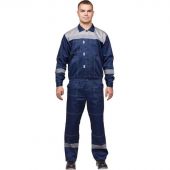 Костюм рабочий летний муж. л20-КБР синий/сер (р.44-46) 158-164