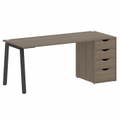 Home Office Стол письменный VR.SP-3-178.4.A Вяз/Антрацит металл 1780*720*750