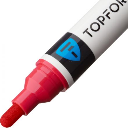 Маркер лаковый TOPFORT Industrial 6 мм красный