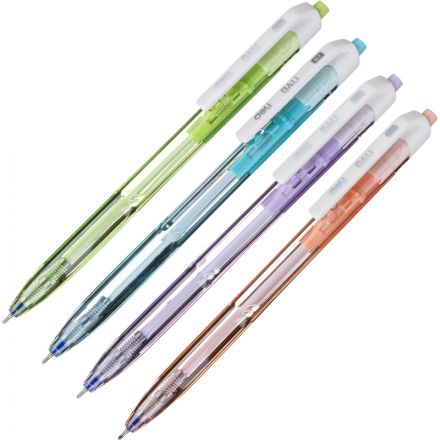 Ручка шариковая автомат. Deli Xtream шар.0,7мм,лин 0,5мм,масл,син,асс