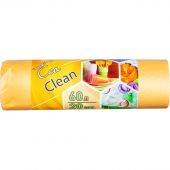 Мешки для мусора ПНД 60л 10мкм 20шт/рул желтый 58х68см