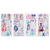 Наклейки зефирные "Переодевашки", 19,5х9,5 см, ассорти 4 вида, FUNSTER (ФАНСТЕР), 666103