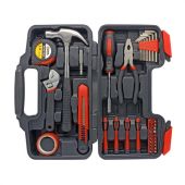 Набор инструментов столярно-слесарный, 40 предметов, пластиковый кейс, ГРАНДМАСТЕР, 671332