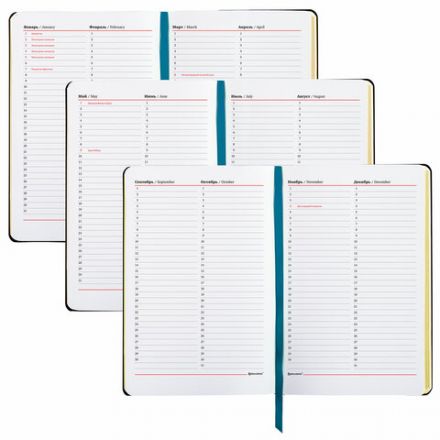 Ежедневник недатированный B6 (127х186 мм), BRAUBERG VISTA, под кожу, гибкий, срез фольга, 136 л., "Thickets", 112115