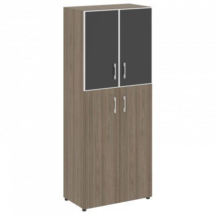 Yalta Шкаф LT.ST-1.7 R black Вяз/Стекло black 800*450*1987