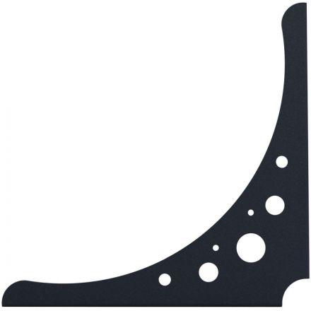 Кронштейн РЭ_набор д/полки, S250B, 250х250мм, черный (701052)