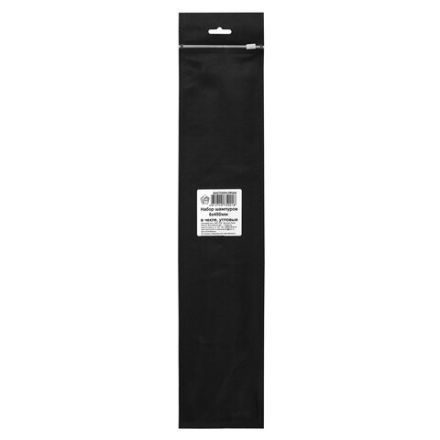 НАБОР угловых шампуров 6 шт. размер 450х10х1 мм, ЧЕХОЛ ДЛЯ ХРАНЕНИЯ В КОМПЛЕКТЕ, нержавеющая сталь, 701733