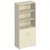 Шкаф ST_Комфорт   для документов со стеклом дуб шамони светл.К.379 ДШ