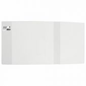 Обложка ПВХ со штрихкодом для рабочих тетрадей и прописей, ПЛОТНАЯ, 120 мкм, 220х460 мм, универсальная, прозрачная, ПИФАГОР, 229324