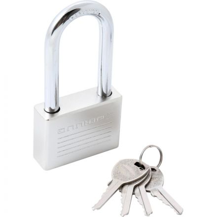 Замок навесной УЗК_Аллюр ВС1Ч-060Д(60хd=9,8х66)чугун(16838)хром(дл.дуж/4кл)