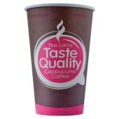 Стакан одноразовый бумажный 400/530 мл, D 90 мм, КОМПЛЕКТ 50 шт., однослойный, Taste Quality, холодное/горячее, ФОРМАЦИЯ, HB90-530-0399