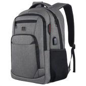 Рюкзак HEIKKI SECURE (ХЕЙКИ) универсальный, отделение для ноутбука, серый, 46x31x19 см, 273895